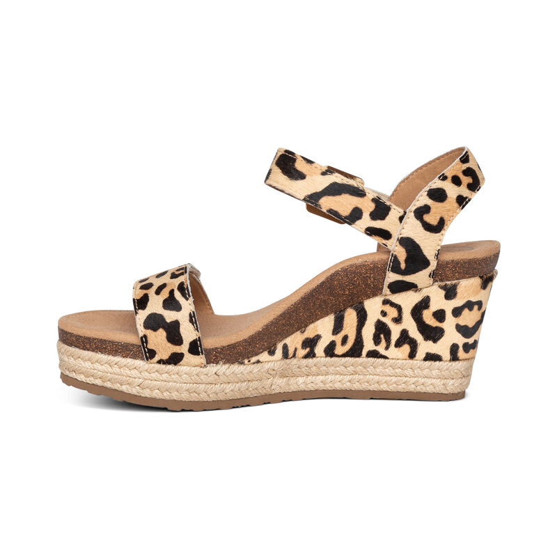 Aetrex Sydney Quarter Riemen Espadrilles Keilabsatz Sandalen Damen Mehrfarbig | KGM6884JT