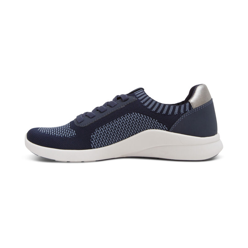 Aetrex Teagan Arch Support Sneakers Damen Navy | FQU6951UC