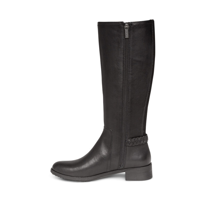 Aetrex Vera Arch Support Weather-Friendly Reiten Kniehohe Stiefel Damen Schwarz | OGI7261HB