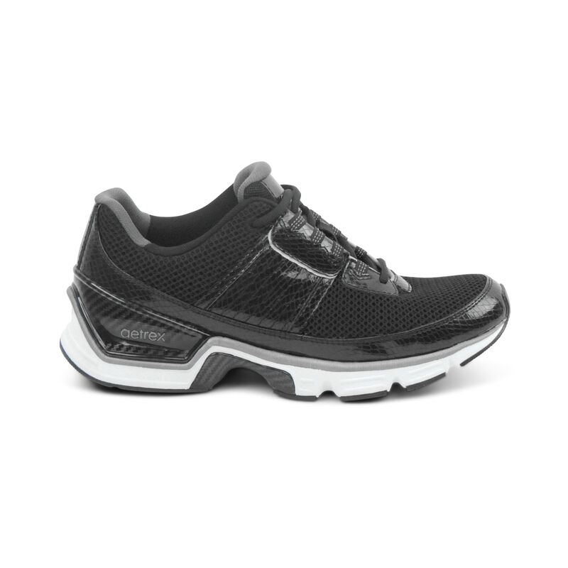 Aetrex Xspress Runner 2 Sneakers Damen Schwarz | SKE9093OH