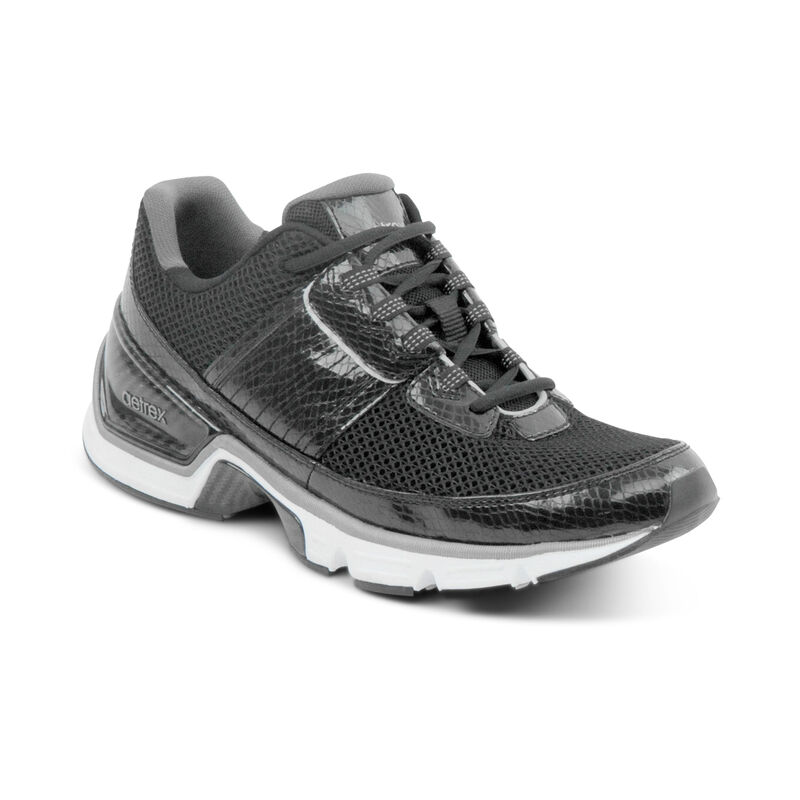 Aetrex Xspress Runner 2 Sneakers Damen Schwarz | SKE9093OH